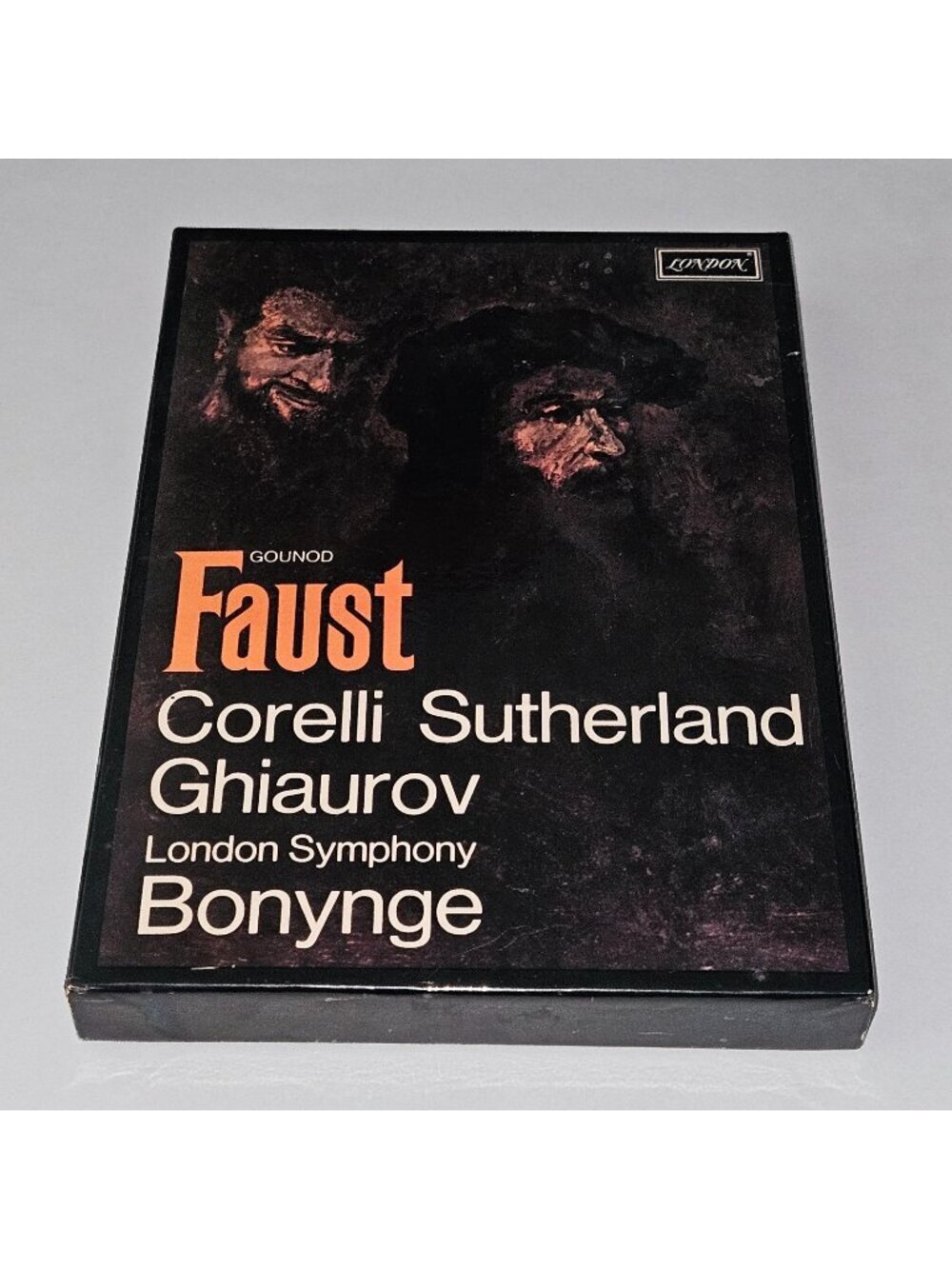 VTG Gounod Faust 3 Audio Cassettes Booklet Set Sutherland London Symphony Opera